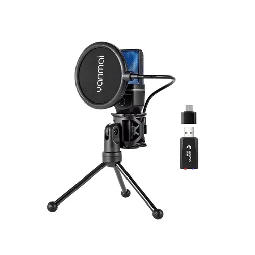 Yanmai SF-777W Live Streaming Wireless RGB Microphone