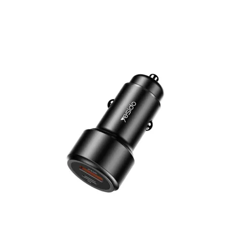 Yesido 42W USB + Type-C Dual Ports Fast Charging Car Charger Y42