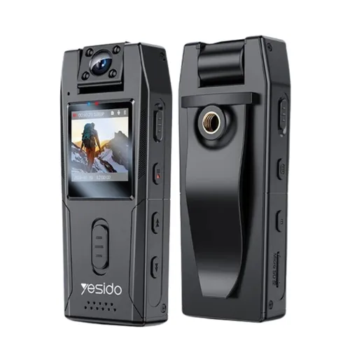 Yesido Body Camera KM25 Video Recorder 180 Degree Rotating Lens HD 1080p