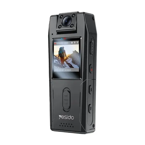 Yesido Body Camera KM25 Video Recorder 180 Degree Rotating Lens HD 1080p