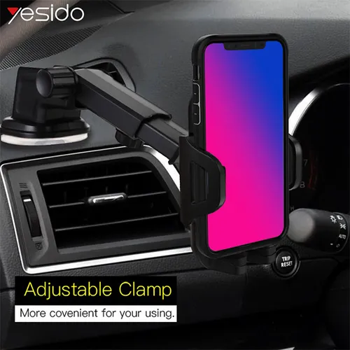 Yesido C23 Free Stretch Rubberized Universal Suction Car Phone Holder