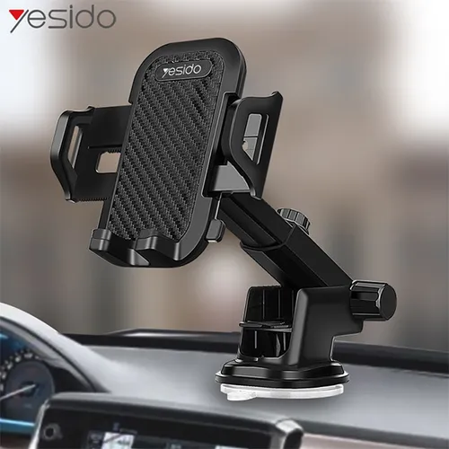 Yesido C23 Free Stretch Rubberized Universal Suction Car Phone Holder