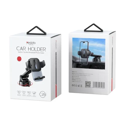 Yesido C261 Suction Cup Type Telescopic Car Phone Holder