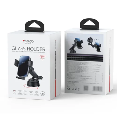 YESIDO C279 Windshield Glass-Mounted Car Phone Holder