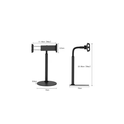 Yesido C89 Desktop Holder Universal Stand for Tablets and Smartphones – Black