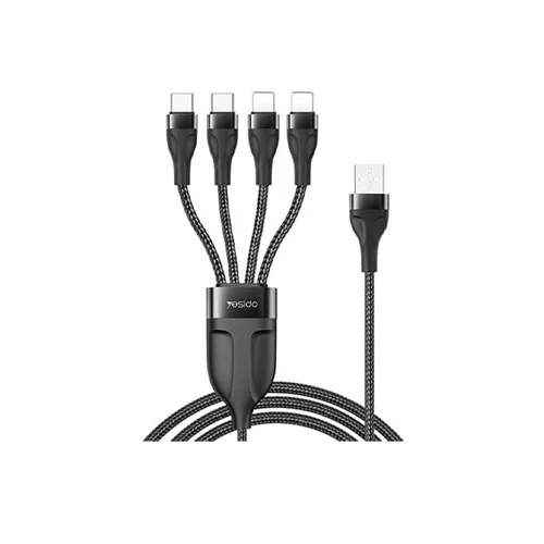 Yesido CA111 4 in 1 USB to Dual Type-C + Dual Lightning Charging Cable
