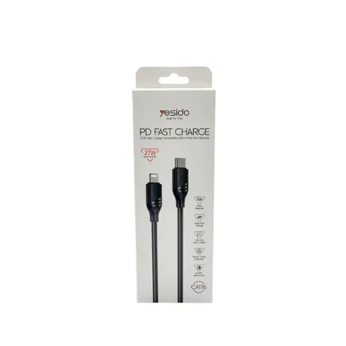 YESIDO CA176 27W USB-C to Lightning PD Fast-Charging Cable 1M