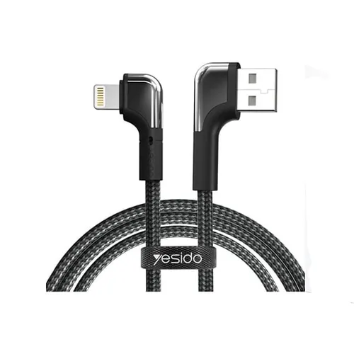 Yesido CA80 1.2m 2.4A USB to Lightning Elbow Type Double 90 Degree Data Cable