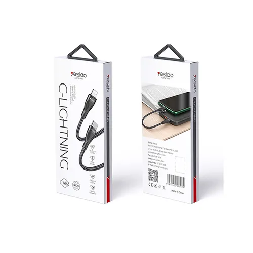 Yesido CA82 45W Max Fast Charging Cord Type-C to Lightning Braided Cable