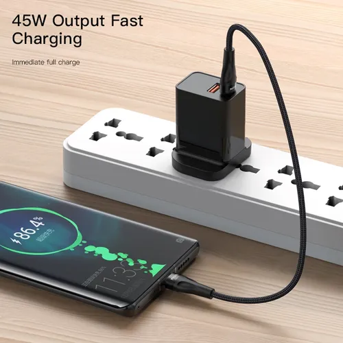 Yesido CA83 45W Max Fast Charging Cord Type-C to Type-C Braided Cable