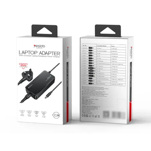 Yesido CG11K 65W Universal Laptop &amp; Notebook Power Adapter