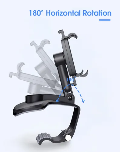 YESIDO Dashboard Holder 900 Degrees Rotation Multifunctional Mobile Phone Car Holder C101