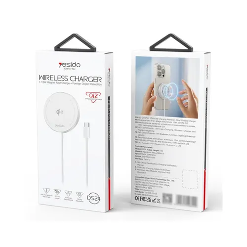 Yesido DS24 15W QI2.0 Desktop Magnetic Wireless Charger