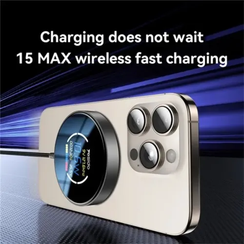 Yesido DS28 15W Digital Display Magnetic Wireless Charger