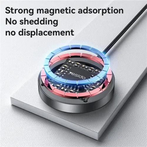 Yesido DS28 15W Digital Display Magnetic Wireless Charger