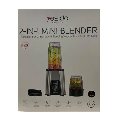 YESIDO EC27 2-in-1 Mini Blender