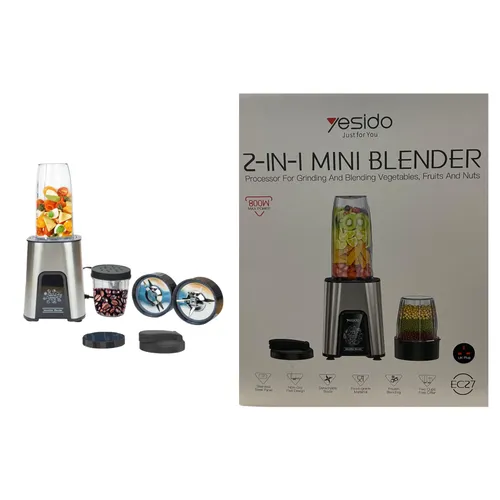 YESIDO EC27 2-in-1 Mini Blender