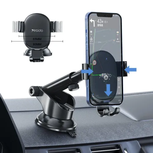 YESIDO Gravity Holder Suction Cup And Windshield Phone Holder C120
