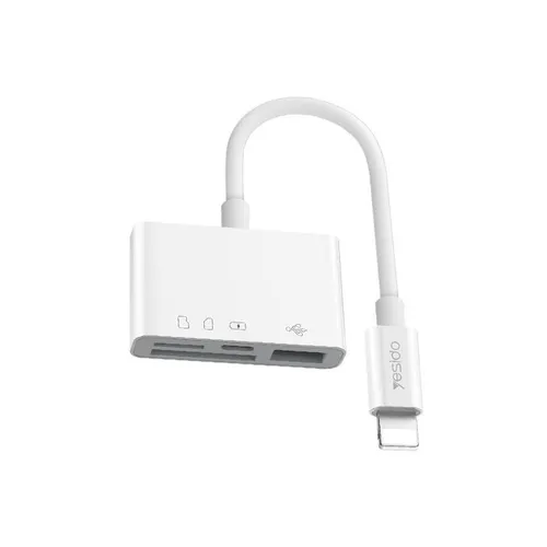 Yesido GS12 lightning to USB + TF MicroSD + Lightning OTG Adapter