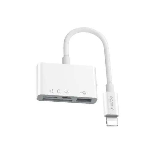 Yesido GS12 lightning to USB + TF MicroSD + Lightning OTG Adapter