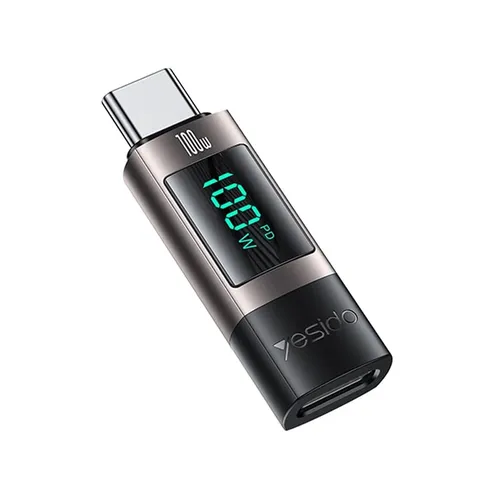 Yesido GS24 100W USB-C to USB-C Digital Display Charging Adapter