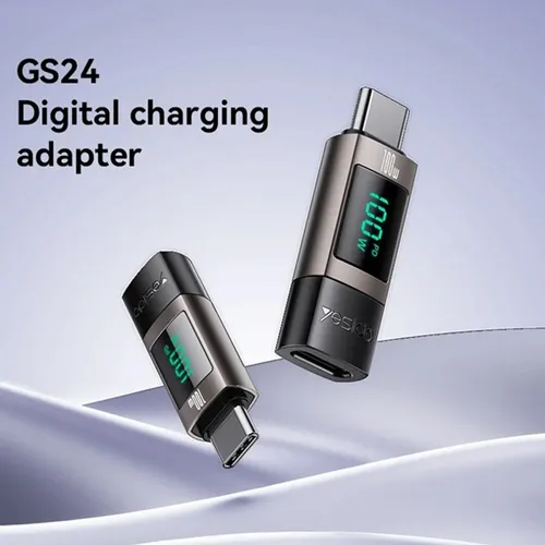Yesido GS24 100W USB-C to USB-C Digital Display Charging Adapter