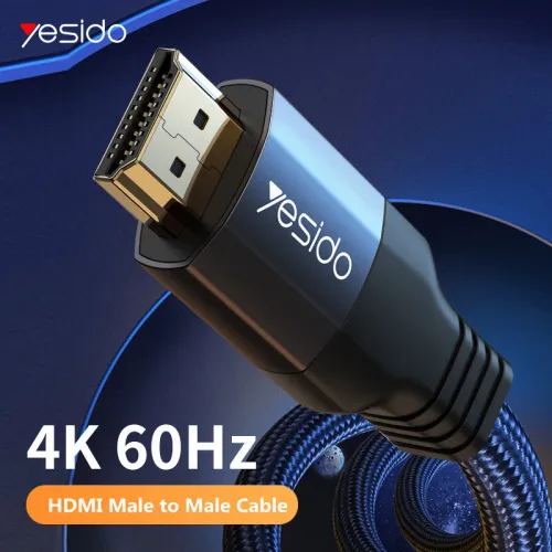 YESIDO HDMI Cable Nylon Braided 4K Ultra HD Extension Cable HM08