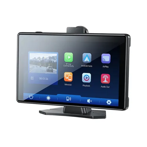 Yesido KM18 9 inch Center Console CarPlay Portable Car Video Navigation with Driving Recorder