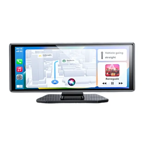 Yesido KM19 10.26 inch Center Console CarPlay Portable Car Video Navigation with Driving Recorder