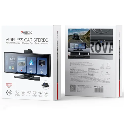 Yesido KM19 10.26″ (inches) Touch Screen Center Console CarPlay with Rear Camera