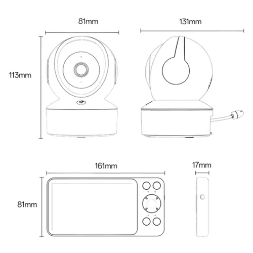 Yesido KM28 – Babycare Camera HD Wi-Fi Monitor
