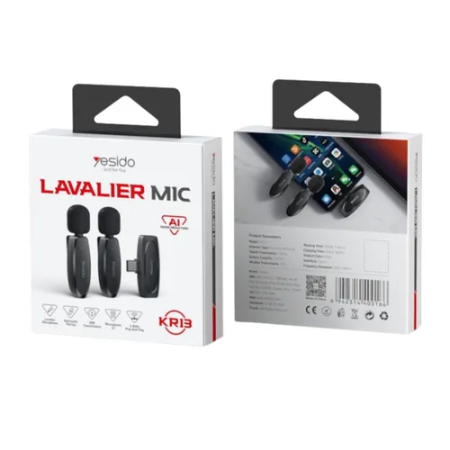 Yesido KR13 Type-C Dual Wireless Lavalier Microphone