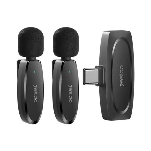 Yesido KR13 Type-C Dual Wireless Lavalier Microphone