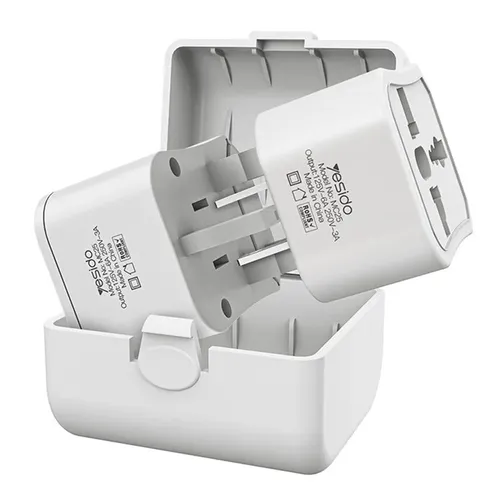 YESIDO MC25 750W Universal Power Adapter  Block with Storage Case