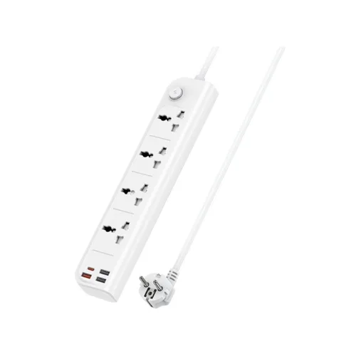 Yesido MC26 4 AC Outlets &amp; 4 USB Power Strip with PD &amp; Fast Charge Extension Power Cord