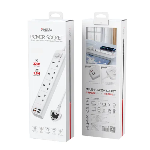 Yesido MC27 3250W Extension Power Socket