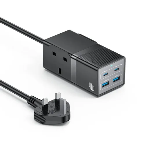 YESIDO MC37 40W Power Strip USB-C USB-A Smart Charging Station - UK Plug
