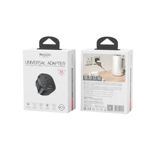 YESIDO MC43 10A Universal-to-UK Travel Plug Adapter