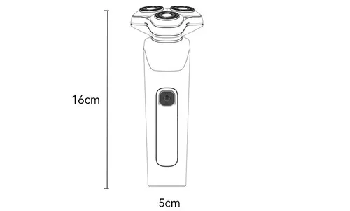 YESIDO MG05 Waterproof Electric Shaver Razor with 3 Floating Cutter Heads
