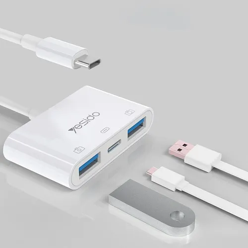 YESIDO OTG Adapter Type-C To USB 3.0 & PD Quick Charge GS17