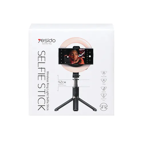 Yesido SF12 Remote Control Wireless Tripod Selfie Stick