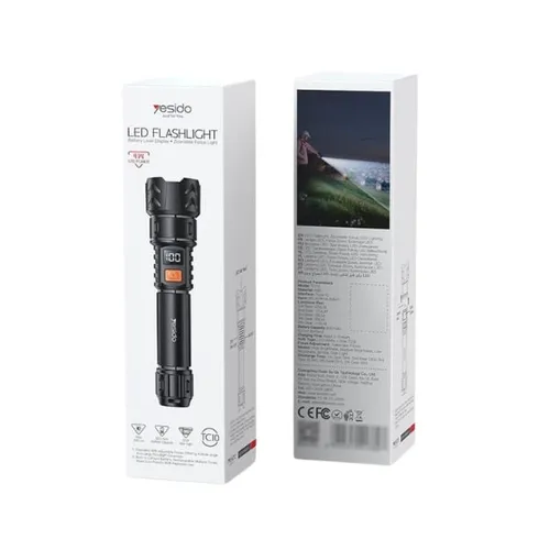 Yesido TC10 Rechargeable LED Flashlight Torch