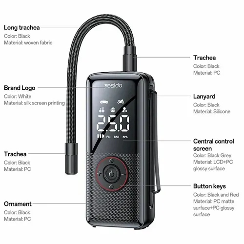 Yesido VC17 Mini Electric Pump 5,000mAh