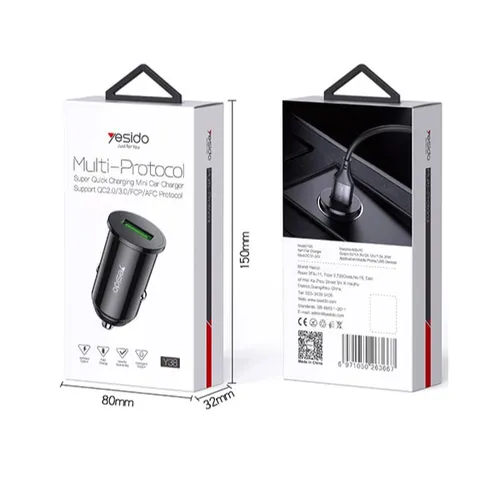 Yesido Y38 Fast Charging Lighter Charger