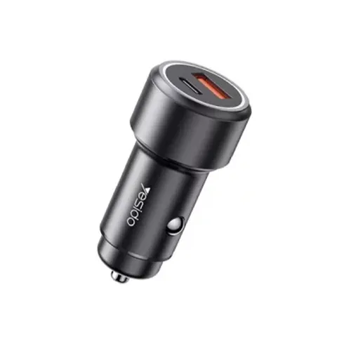 Yesido Y42 USB + Type-C 42W Dual Ports Fast Car Charger