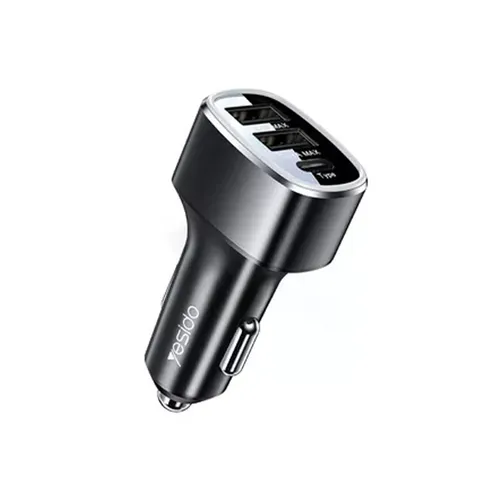 Yesido Y47 49W 3 Ports Type-C Fast Car Charger 