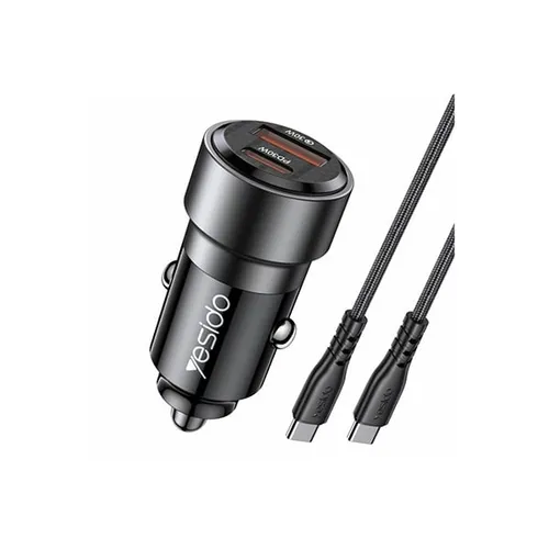 Yesido Y55 USB + Type-C 60W Dual Ports Fast Car Charger
