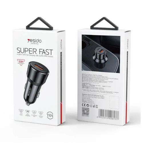 Yesido Y64 50W Super Fast Car Charger