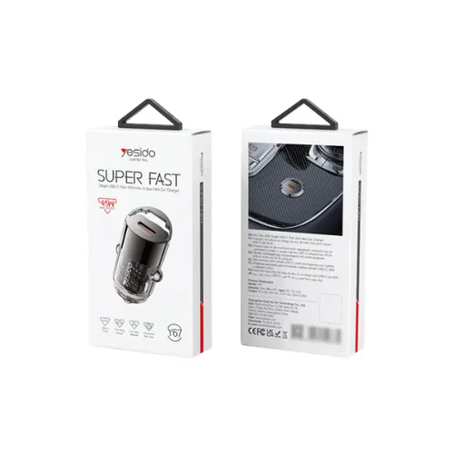 YESIDO Y67 45W Fast Charging Mini Hidden Car Charger