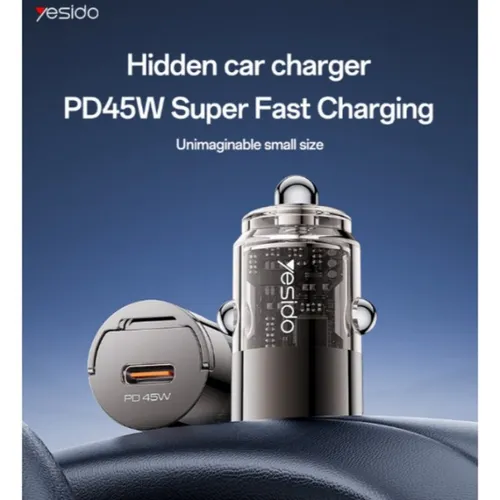 Yesido Y67 Single USB-C 45W Mini Car Charger